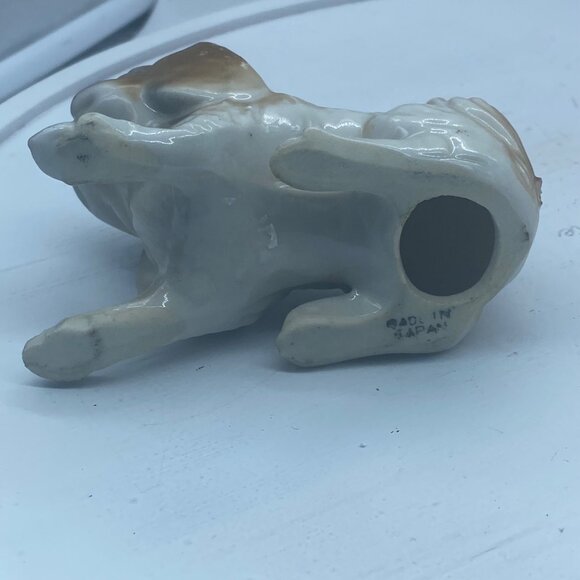 Vtg Pekingese Pug Dog Figurine Handcrafted In Japan Ceramic 2.5"x3.5" - Picture 7 of 11